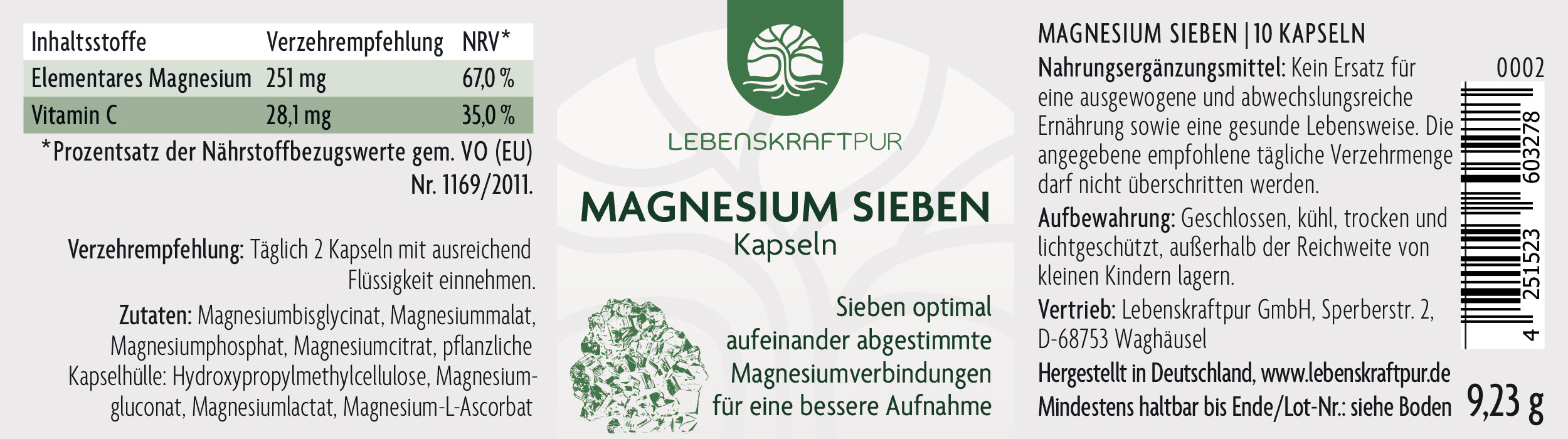 Produktbild Magnesium Sieben Kapseln