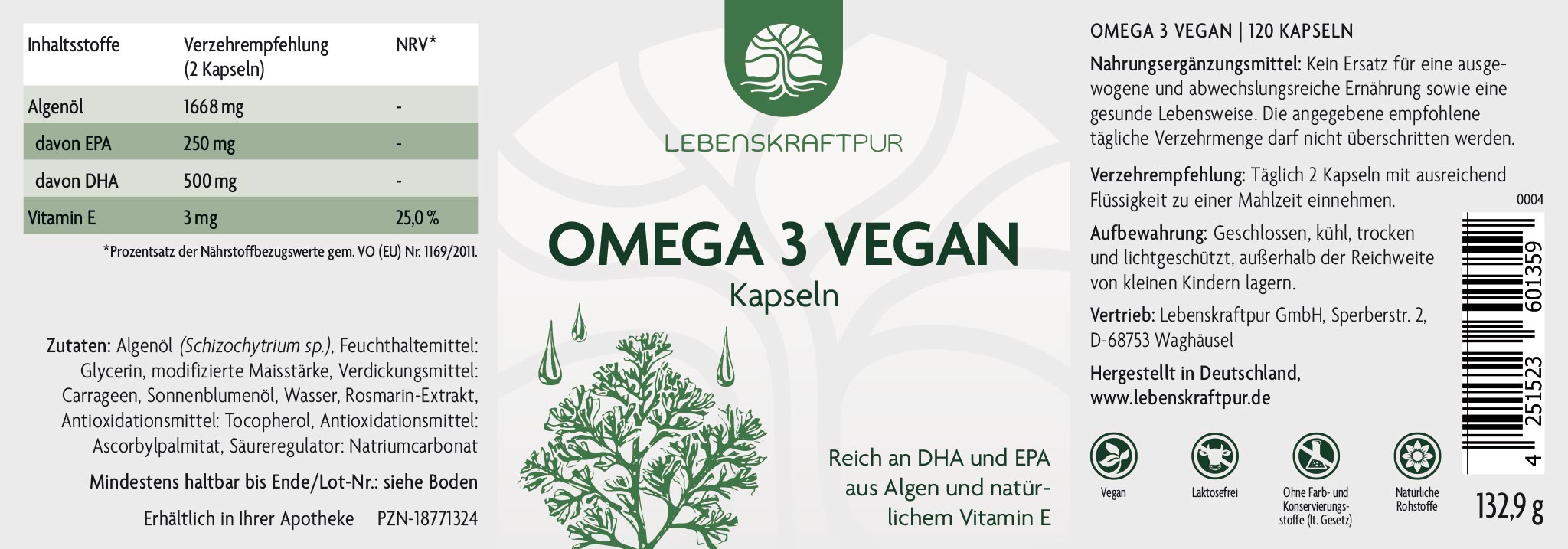 Omega 3 Vegan Kapseln