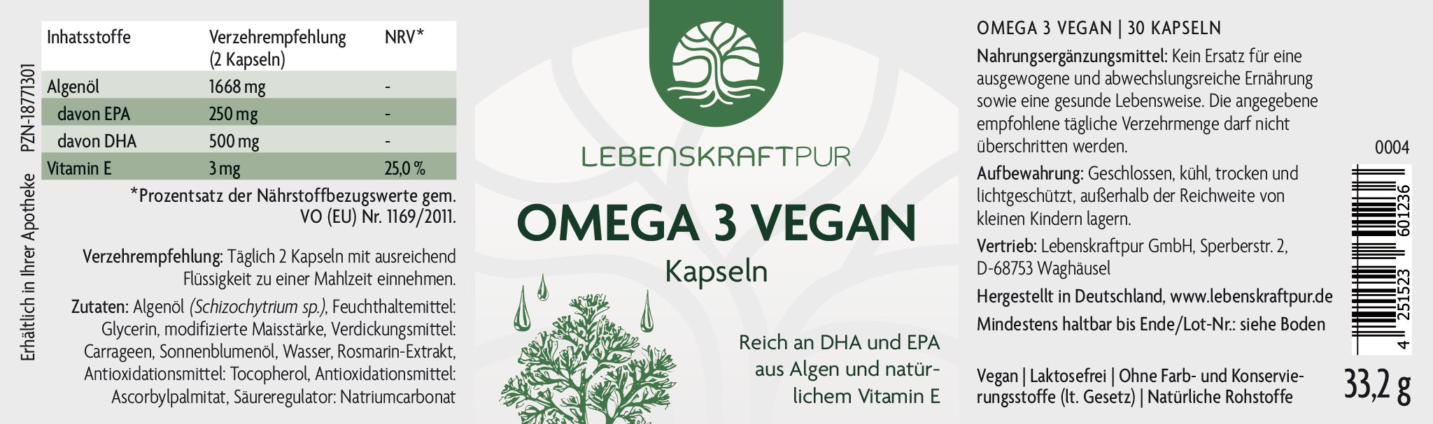 Omega 3 Vegan Kapseln