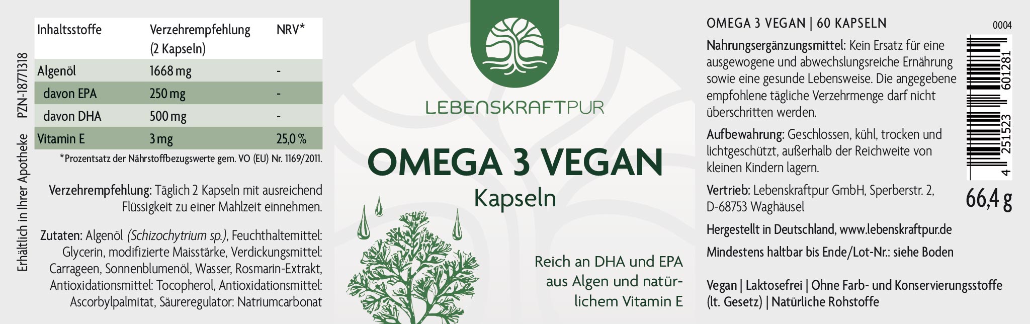 Omega 3 Vegan Kapseln