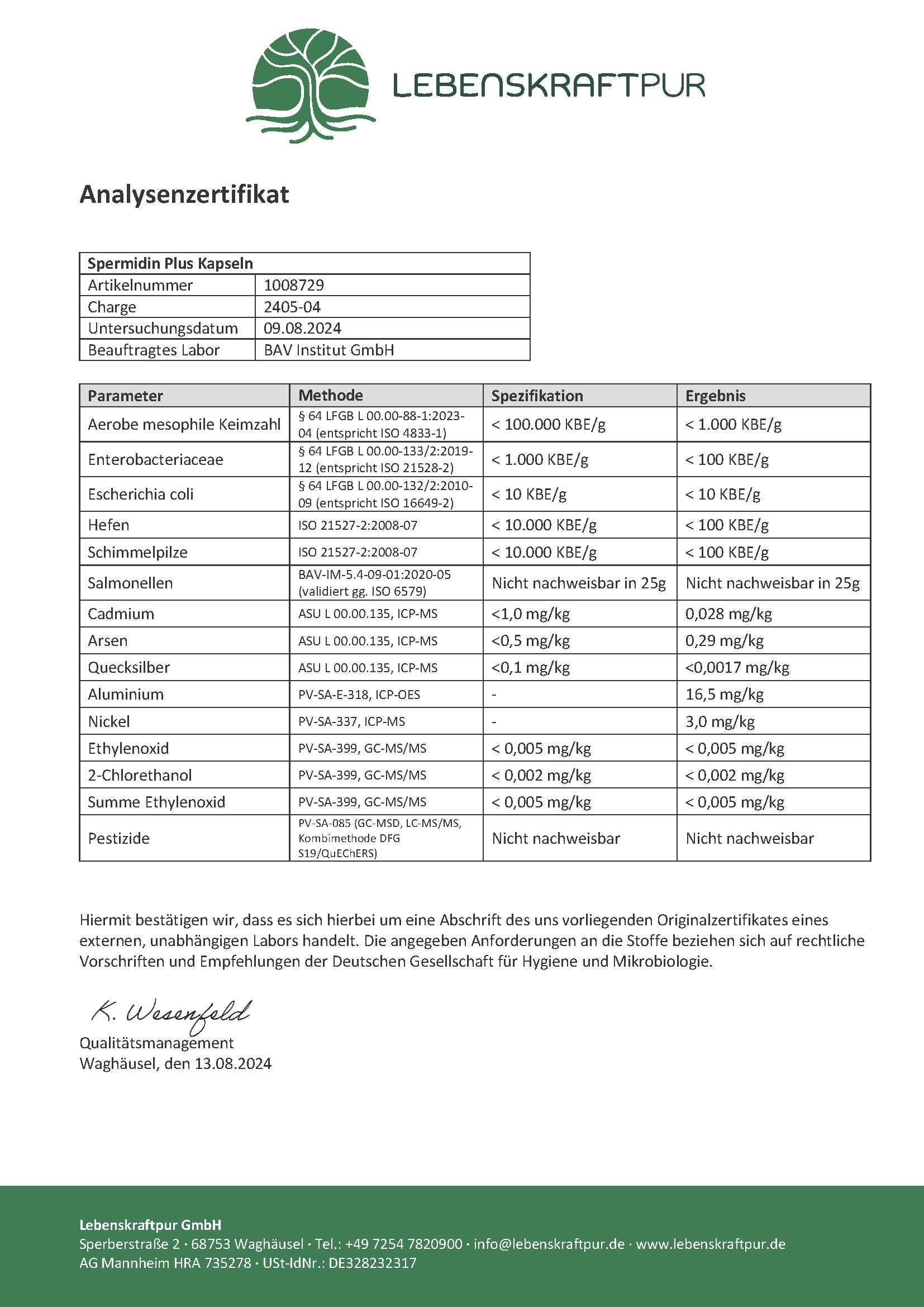 Spermidin Plus Kapseln